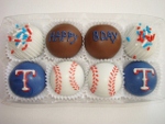 custom Texas Rangers birthday box!